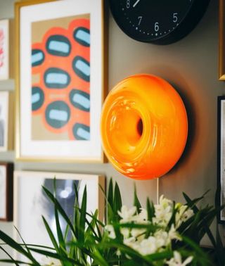 Lámpara Varmblixt naranja Ikea Nueva