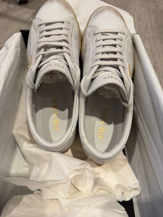 Zapatillas Prada Blancas Beige