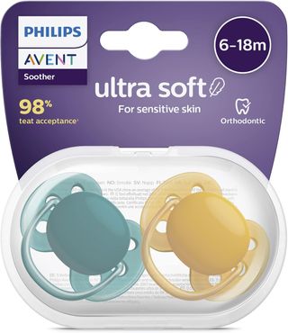 Paquete de 2 chupetes Philips Avent ultra soft - C