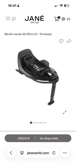 Portabebé Jane iKooS R1 + Base Isofix