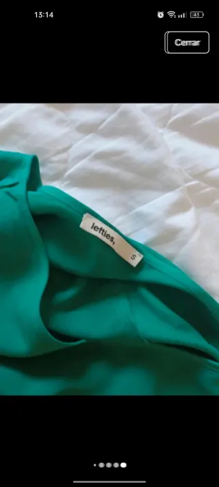 Blusa verde manga larga