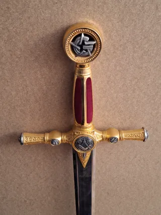 Réplica Espada Masónica Decorativa