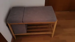 Banco zapatero con almacenaje