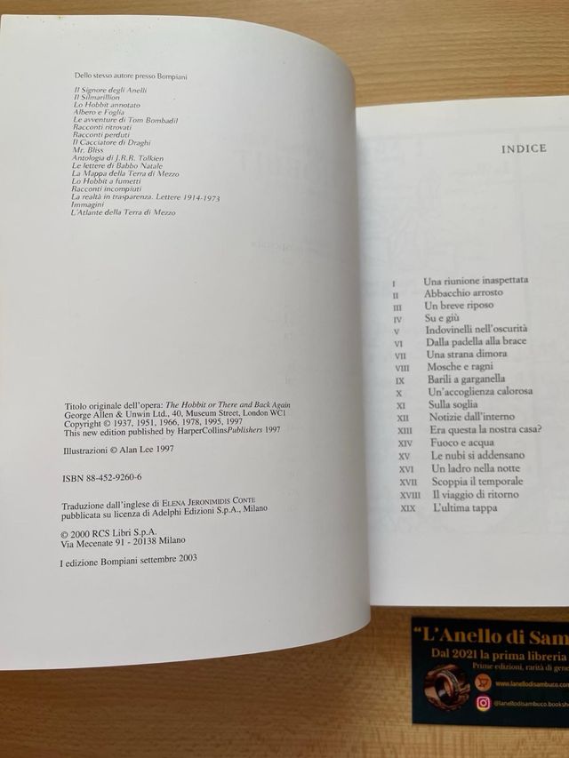 J.R.R. Tolkien Lo Hobbit prima edizione 2003
