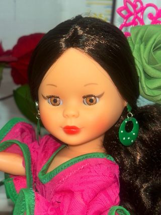 Muñeca Nancy flamenca vestido rosa