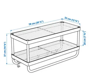 Perchero IKEA MACKAPÄR Blanco 78cm