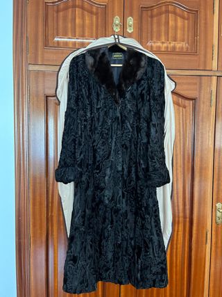 Abrigo Piel Astracán Mujer Araujo Talla 46