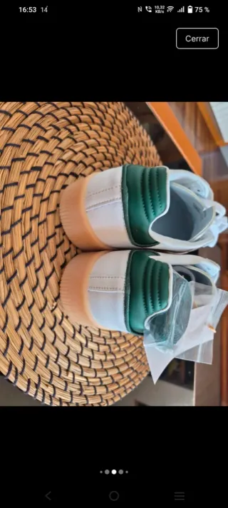 Zapatillas Adidas Samba Unisex Blancas y Verdes