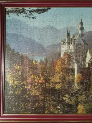 Puzzle Grande Castello Montagne Autunnali