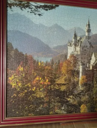 Puzzle Grande Castello Montagne Autunnali