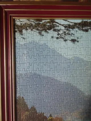 Puzzle Grande Castello Montagne Autunnali