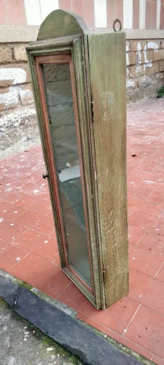 Vetrinetta in legno e vetro 65x20