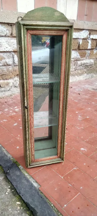 Vetrinetta in legno e vetro 65x20