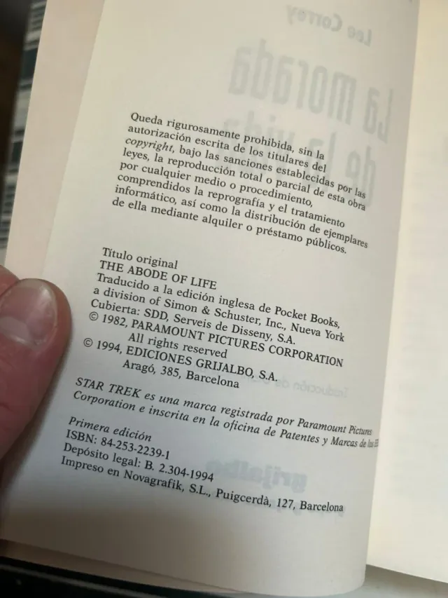 Lote 3 libros Star Trek 1994 año