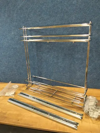 EMUCA Botellero Extraíble 150mm Acero Cromado