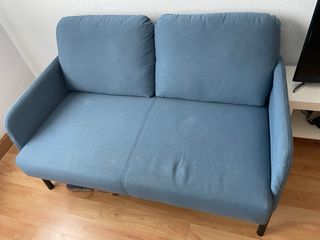Sofá de 2 plazas azul