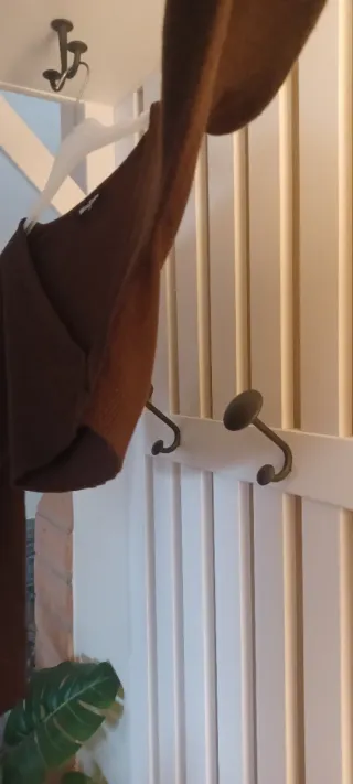 Cardigan crop marrone