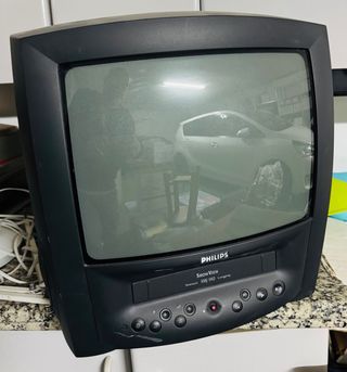 Televisor Philips CRT con Vídeo VHS
