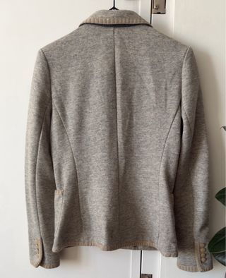 Americana mujer Zara gris y beige Talla M