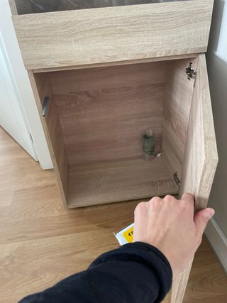 Armario vitrina para copas madera