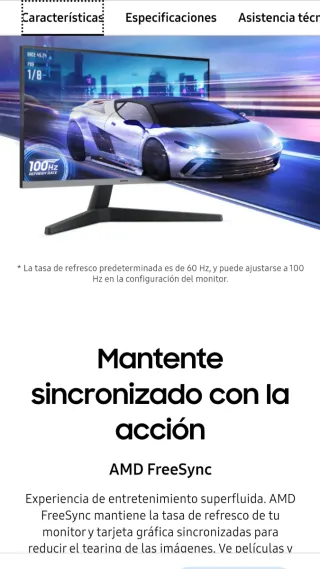 Monitor Samsung 24" en Garantía
