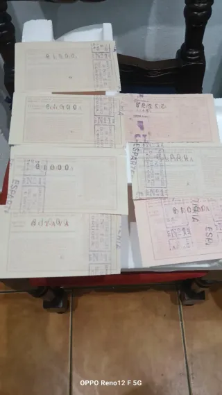 Lotería Nacional Décimos Antiguos 1961