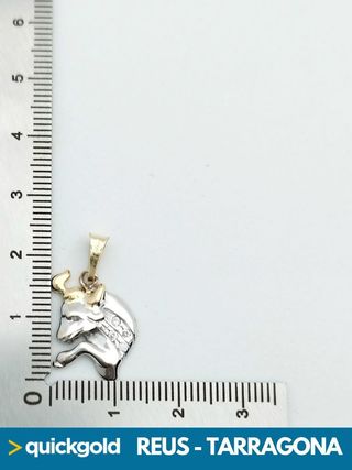 035-03-00709 COLGANTE ORO BLANCO 18K TORO