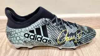 Scarpa firmata Adidas Snake X 16.3 FG di Fernando Torres con vetrina