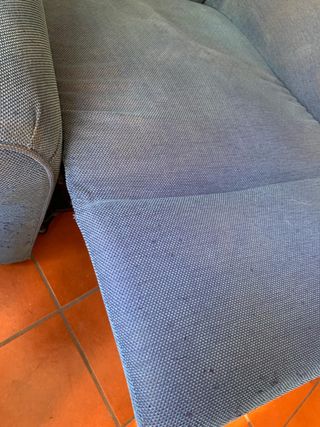 Poltrona relax alzapersone blu