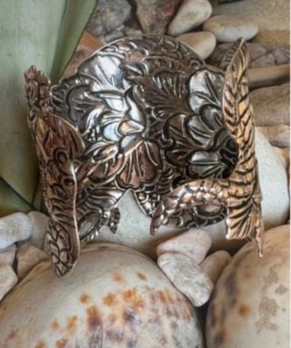 Bracciale rigido Serpente e Fior di Loto