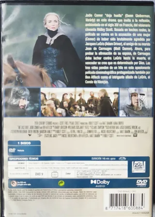 El Último Duelo DVD.