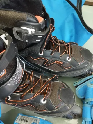 Patines en línea Oxelo niño + bolsa y protecciones