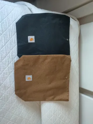 Bolsas Carhartt Tela Negro y Marrón