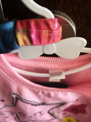 Vestido infantil rosa com estrela
