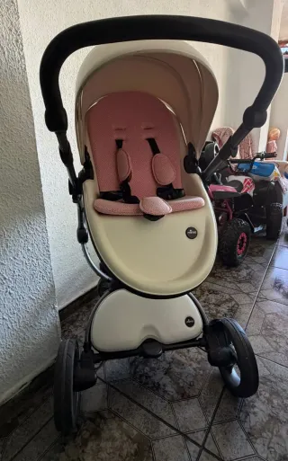 Carro Mima Xari Blanco y Rosa