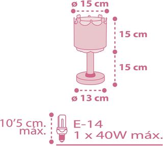 Dalber Lámpara Infantil De Mesilla Escritorio Litt