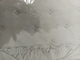 Colcha Volante Gris Cama 90 (180x270) + Funda