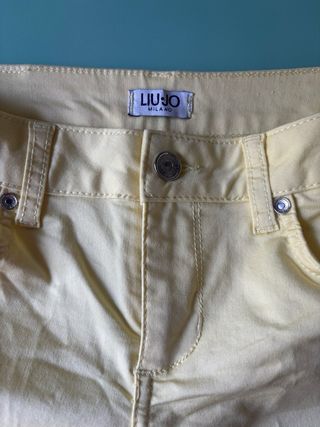 Pantaloni Liu Jo Gialli Bottom Up