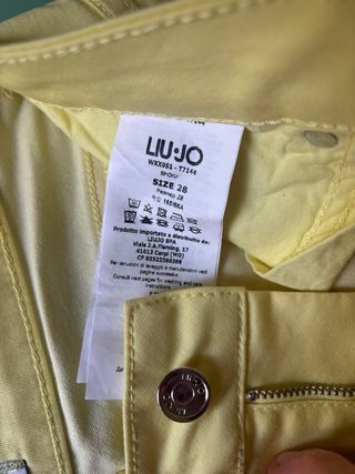 Pantaloni Liu Jo Gialli Bottom Up