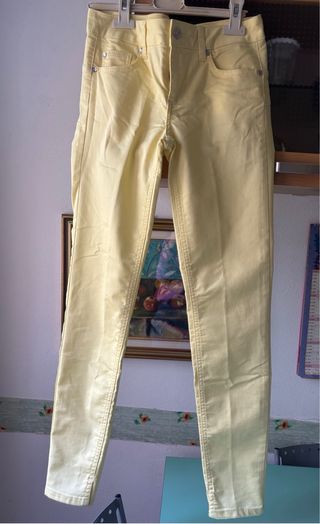 Pantaloni Liu Jo Gialli Bottom Up
