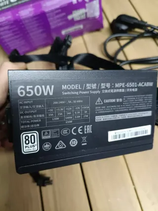 Fuente Alimentación Cooler Master MWE 650W