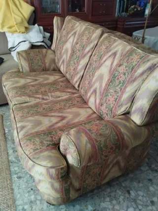 Sofá biplaza tela floral