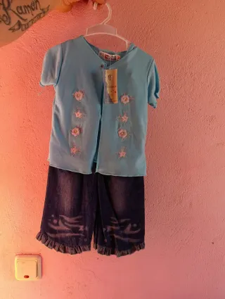 Vestido vaquero niña T.16