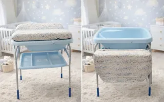 Bañera y cambiador plegable bebé