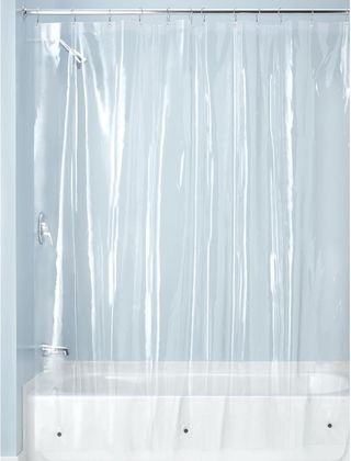 iDesign Cortinas de baño de tela, cortina impermea