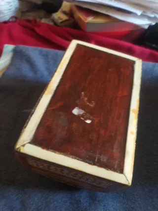 Portagioie antico legno madreperla