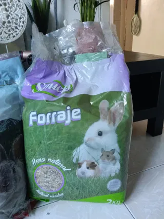 Heno Ecológico 2 bolsas Conejos/Hamster 1kg