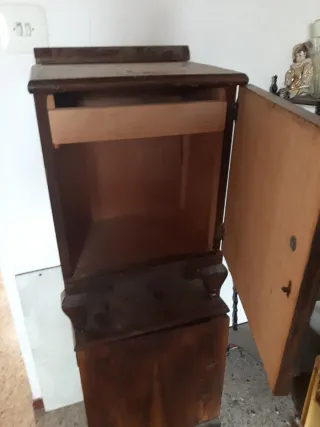 Mesitas noche antiguas madera