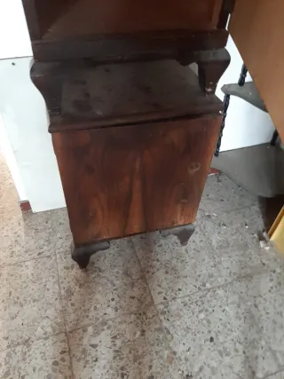 Mesitas noche antiguas madera