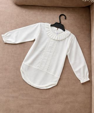 Body blanco bebé manga larga